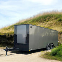 20ft Enclosed Trailer Custom, 8.5 x 20 Ultimate Auto, ATV, and Toy Hauler – Premium Build Utility, Landscape, or Race Trailer