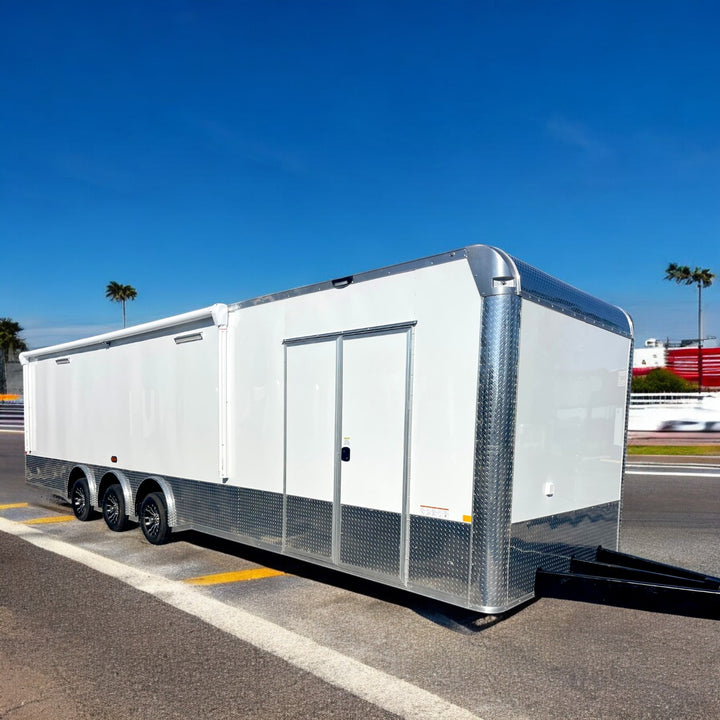 34ft Custom Enclosed Trailer, 8.5 x 34 Ultimate Auto, ATV, and Toy Hauler – Premium Build Cargo, Landscape, or Race Trailer