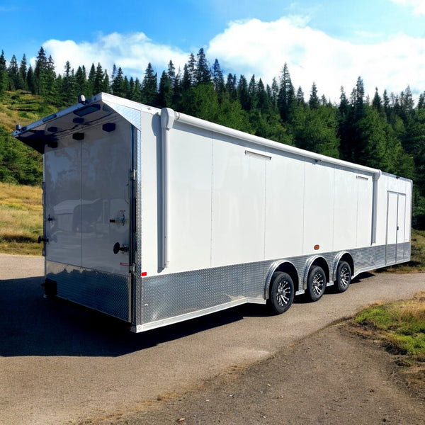 34ft Custom Enclosed Trailer, 8.5 x 34 Ultimate Auto, ATV, and Toy Hauler – Premium Build Cargo, Landscape, or Race Trailer