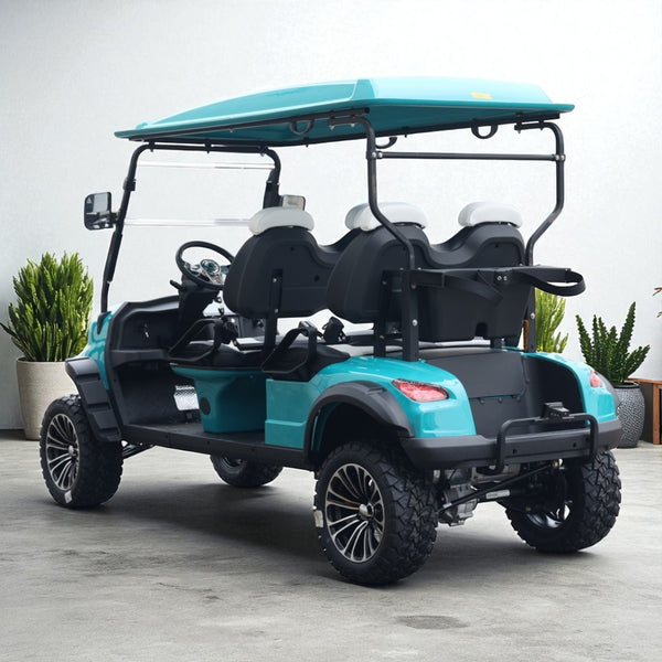 4 Forward Facing Golf Cart Street Legal 48v Lithium Electric LSV with LED Lights