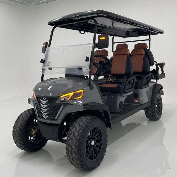 6 Seater Golf Cart Street Legal 48v Lithium Electric LSV with LED Lights