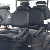 Matte Black Extended Range 206ah 6 Seater Golf Cart with LED Lights
