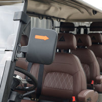 8 Seater Golf Cart in Razors Edge - Extended Range 206AH Lithium Ion Electric LSV with LED Lights