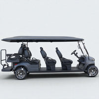 8 Seater Golf Cart Street Legal Extended Range 206AH Lithium Ion Electric LSV with LED Lights