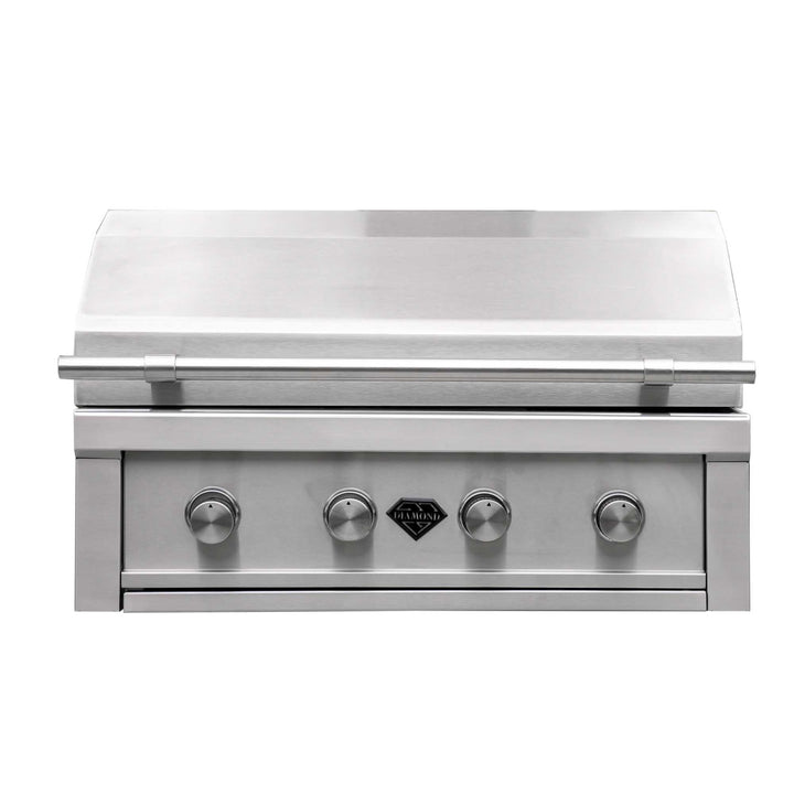 36" Diamond Grills Built In Grill - 4 Burner - (NG) Natural Gas Stainless Steel From Diamond Grills