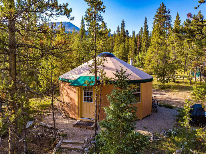 12 Wall Luxury Yurt-Cabin Kit with Solid Walls by Freedom Yurt-Cabins