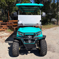 Turquoise Green 72v 6 Seater Golf Cart with LED Lights