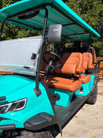 Turquoise Green 72v 6 Seater Golf Cart with LED Lights