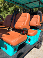 Turquoise Green 72v 6 Seater Golf Cart with LED Lights
