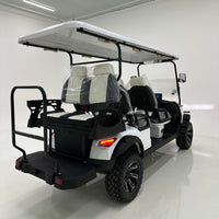White Matte 6 Seater Golf Cart 72v Lithium