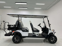 White Matte 6 Seater Golf Cart 72v Lithium