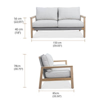 Luke 2 Seater Outdoor Sofa