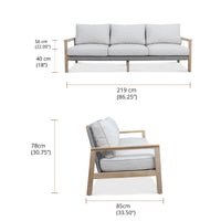 Luke 3 Seater Outdoor Sofa