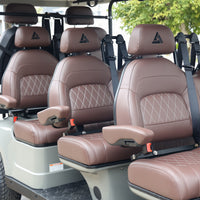 8 Seater Golf Cart in Razors Edge - Extended Range 206AH Lithium Ion Electric LSV with LED Lights
