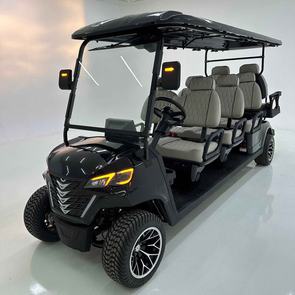 8 Seater Golf Cart Street Legal 72v Lithium Ion Electric LSV with LED Lights