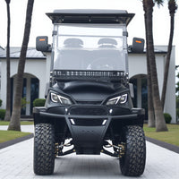 Matte Black Extended Range 206ah 6 Seater Golf Cart with LED Lights
