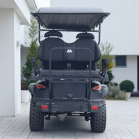Matte Black Extended Range 206ah 6 Seater Golf Cart with LED Lights