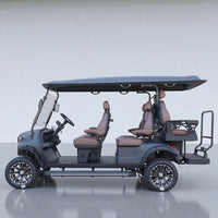 6 Seater Golf Cart Street Legal Extended Range 206AH Lithium Electric LSV with LED Lights