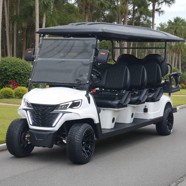 8 Seater Golf Cart Street Legal 48v Lithium Ion Electric LSV with LED Lights