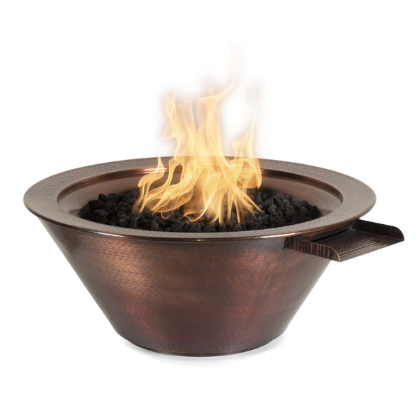 The Outdoor Plus Cazo Fire and Water Bowl – Hammered Patina Copper