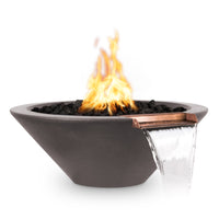 The Outdoor Plus 24" Cazo GFRC Fire & Water Bowl - Match Lit 24"