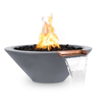 The Outdoor Plus 24" Cazo GFRC Fire & Water Bowl - Match Lit 24"