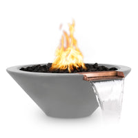 The Outdoor Plus 24" Cazo GFRC Fire & Water Bowl - Match Lit 24"