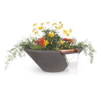 The Outdoor Plus 48" Cazo GFRC Planter And Water Bowl