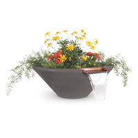 The Outdoor Plus 24" Cazo GFRC Planter And Water Bowl 24"