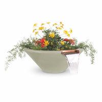 The Outdoor Plus 31" Cazo GFRC Planter And Water Bowl