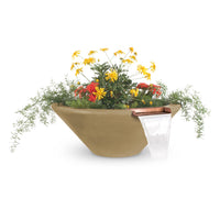 The Outdoor Plus 24" Cazo GFRC Planter And Water Bowl 24"