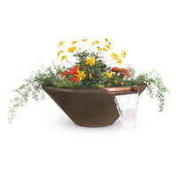 The Outdoor Plus 31" Cazo GFRC Planter And Water Bowl