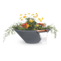 The Outdoor Plus 36" Cazo GFRC Planter And Water Bowl