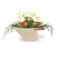 The Outdoor Plus 36" Cazo GFRC Planter And Water Bowl