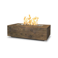 The Outdoor Plus 120" Coronado Woodgrain Concrete Fire Pit