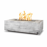 The Outdoor Plus 120" Coronado Woodgrain Concrete Fire Pit