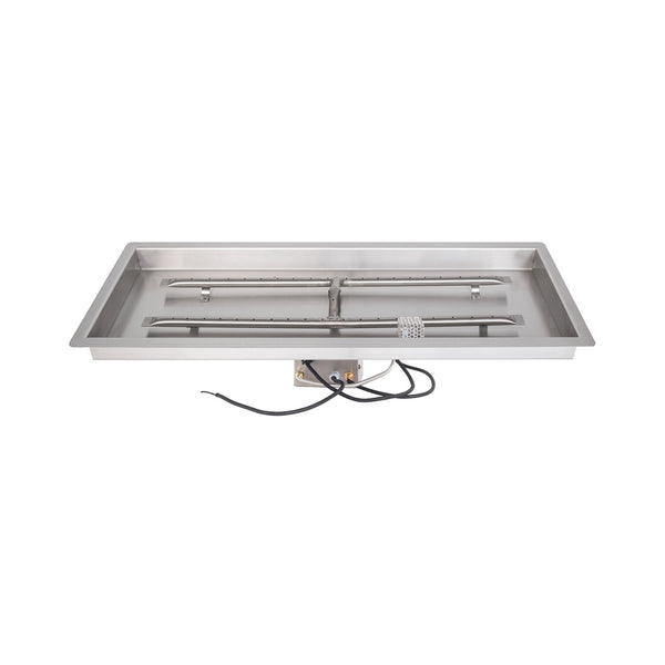 The Outdoor Plus Rectangular Drop in Pan & SS ‘H’ Burner Insert
