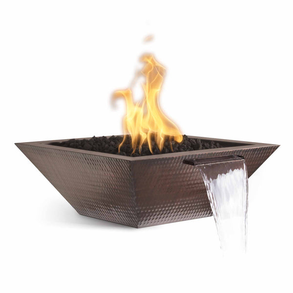 The Outdoor Plus Maya Fire & Water Bowl Hammered Patina Copper