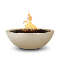 The Outdoor Plus 27" Sedona GFRC Fire Bowl - Match Lit