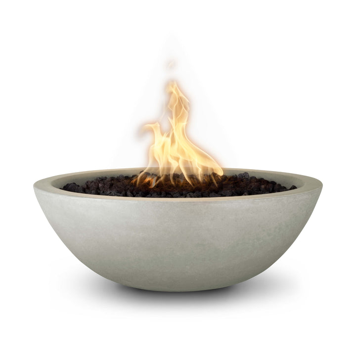 The Outdoor Plus 27" Sedona GFRC Fire Bowl - Match Lit