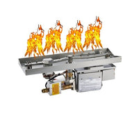 HPC Fire Torpedo Gas Fire Pit Burner Interlink Pan Insert 120 VAC Bluetooth