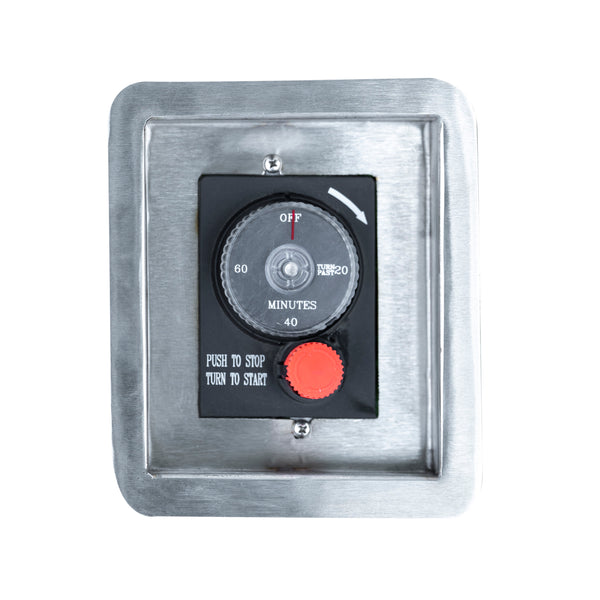 The Outdoor Plus Gas Timer 1-Hour with Emergency Stop Button with Mounting Plate