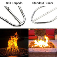 HPC Sedona 40" Fire And Water Bowl 12VAC Hand Hammered Copper HPC - Electronic Ignition