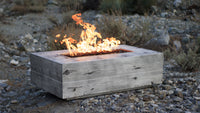 The Outdoor Plus 48" Coronado Woodgrain Concrete Fire Pit
