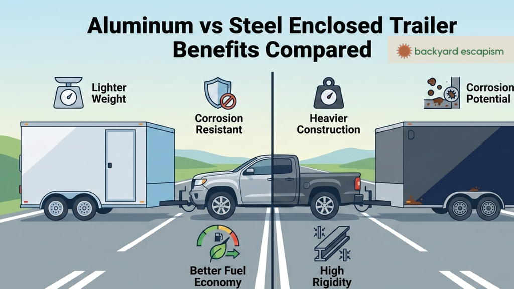 Aluminum vs Steel Enclosed Trailer Benefits Compared