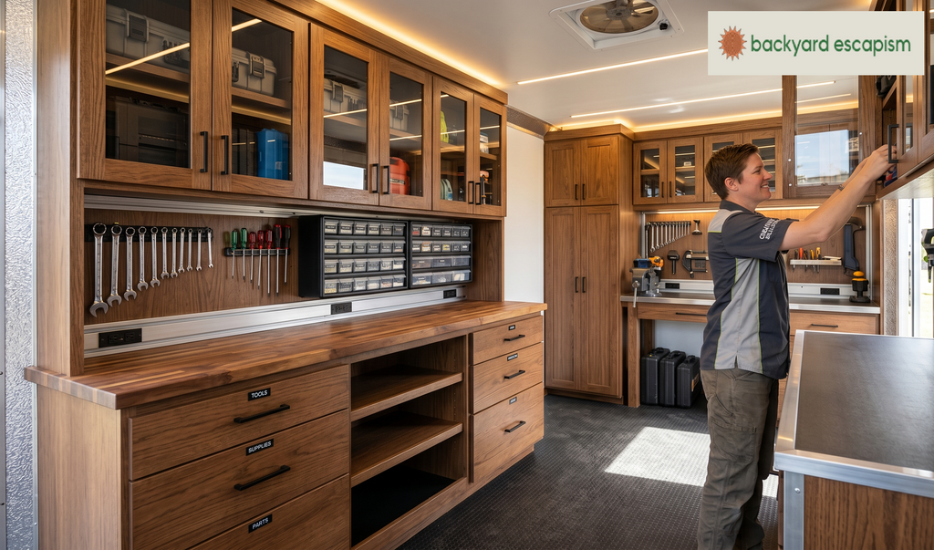 Custom Cabinetry for Enclosed Trailers That Improves Storage and Comfort
