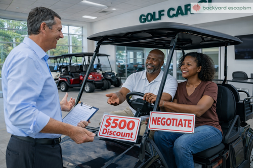 Negotiating Prices at a Golf Cart Dealership
