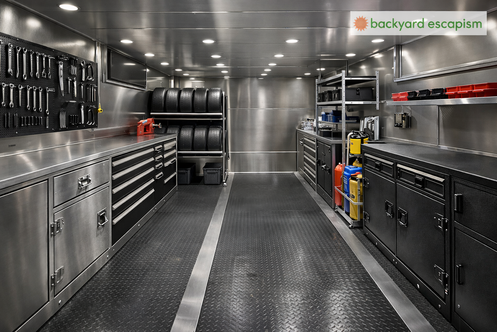 How to Design a Race Trailer Pit Area