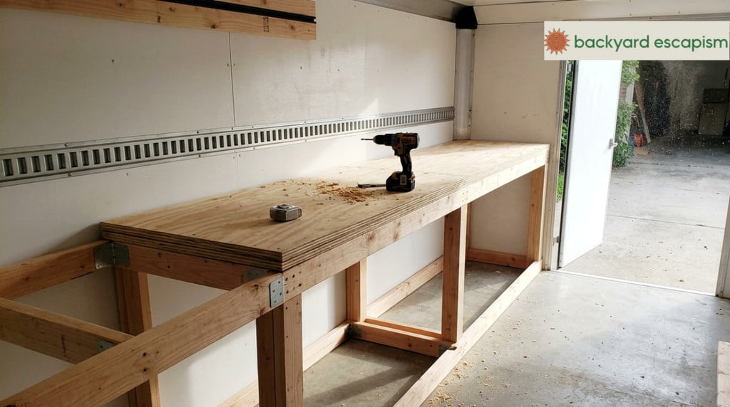 Building a Custom Workbench for Enclosed Trailer
