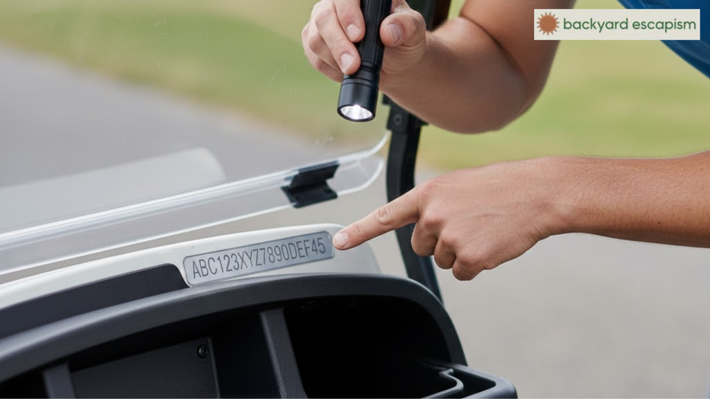 Verifying the Vehicle Identification Number for Golf Carts